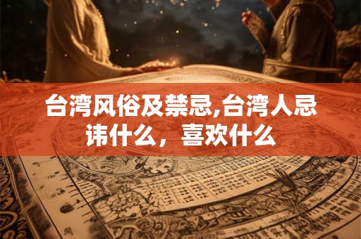 台湾风俗及禁忌,台湾人忌讳什么，喜欢什么