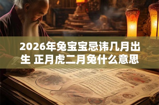 2026年兔宝宝忌讳几月出生 正月虎二月兔什么意思 2026年兔宝宝忌讳几月出生 正月虎二月兔什么意思