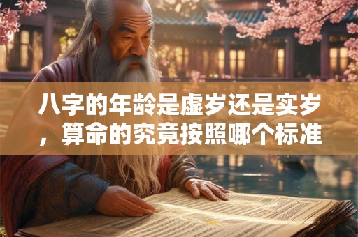 八字的年龄是虚岁还是实岁，算命的究竟按照哪个标准？