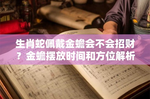生肖蛇佩戴金蟾会不会招财？金蟾摆放时间和方位解析