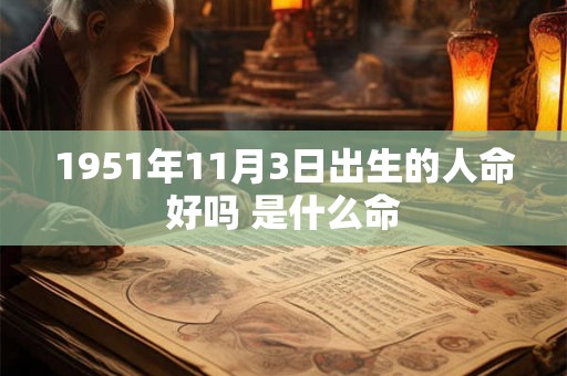 1951年11月3日出生的人命好吗 是什么命