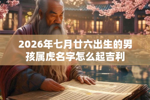2026年七月廿六出生的男孩属虎名字怎么起吉利
