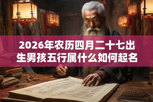 2026年农历四月二十七出生男孩五行属什么如何起名？