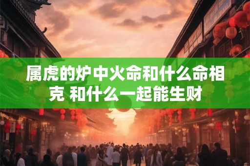 属虎的炉中火命和什么命相克 和什么一起能生财