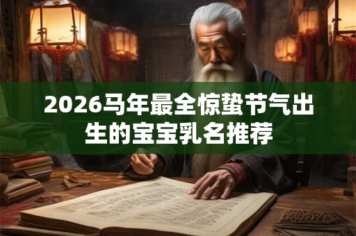 2026马年最全惊蛰节气出生的宝宝乳名推荐 2026马年最全惊蛰节气出生的宝宝乳名推荐
