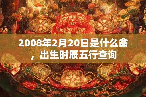 2008年2月20日是什么命,出生时辰五行查询 2008年2月20日是什么命,出生时辰五行查询