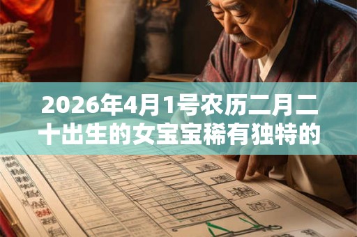 2026年4月1号农历二月二十出生的女宝宝稀有独特的名字