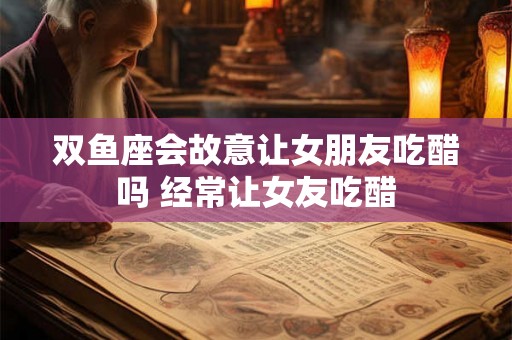 双鱼座会故意让女朋友吃醋吗 经常让女友吃醋 双鱼座会故意让女朋友吃醋吗 经常让女友吃醋