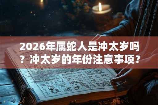 2026年属蛇人是冲太岁吗？冲太岁的年份注意事项？