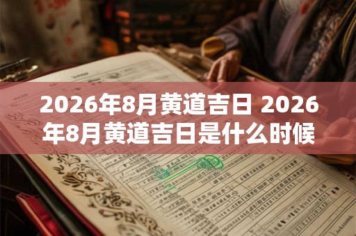 2026年8月黄道吉日 2026年8月黄道吉日是什么时候