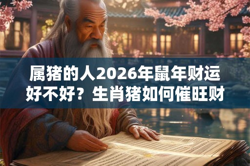属猪的人2026年鼠年财运好不好？生肖猪如何催旺财运？