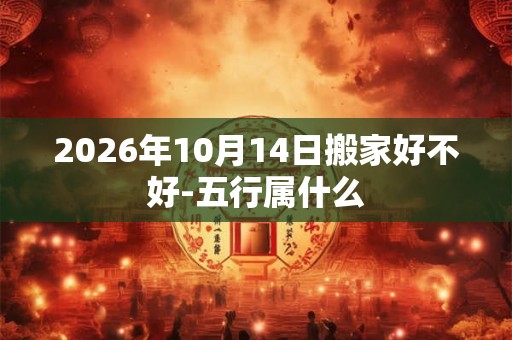 2026年10月14日搬家好不好-五行属什么