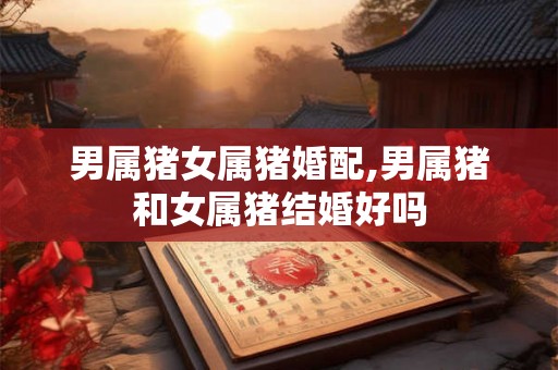男属猪女属猪婚配,男属猪和女属猪结婚好吗