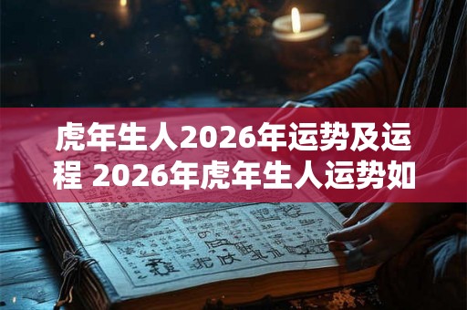 虎年生人2026年运势及运程 2026年虎年生人运势如何