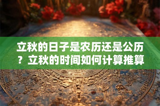 立秋的日子是农历还是公历？立秋的时间如何计算推算？