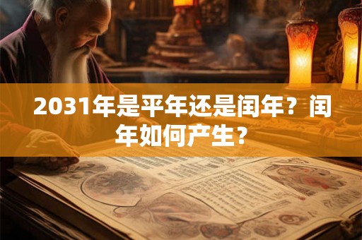 2031年是平年还是闰年？闰年如何产生？