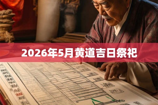 2026年5月黄道吉日祭祀