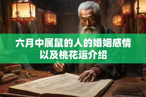 六月中属鼠的人的婚姻感情以及桃花运介绍 六月中属鼠的人的婚姻感情以及桃花运介绍