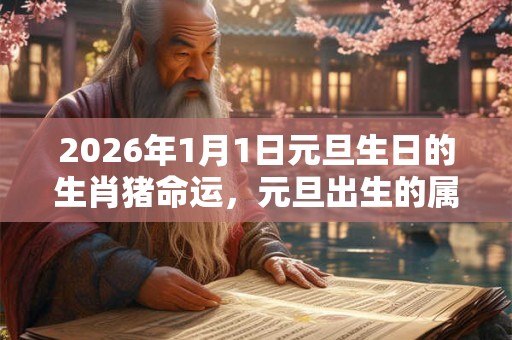 2026年1月1日元旦生日的生肖猪命运，元旦出生的属猪的人命运解析