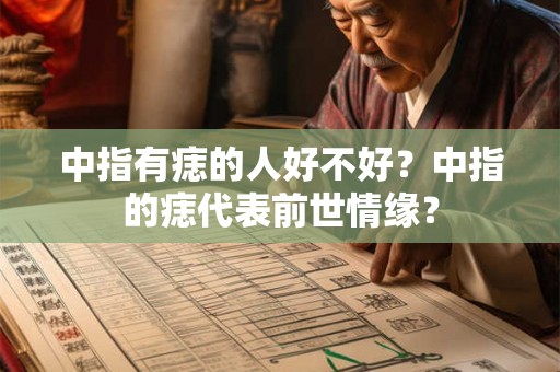 中指有痣的人好不好？中指的痣代表前世情缘？