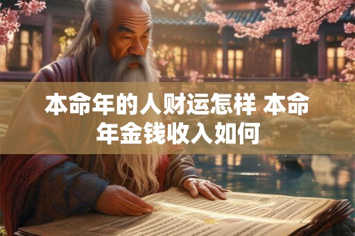 本命年的人财运怎样 本命年金钱收入如何