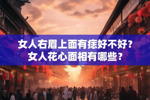 女人右眉上面有痣好不好？女人花心面相有哪些？