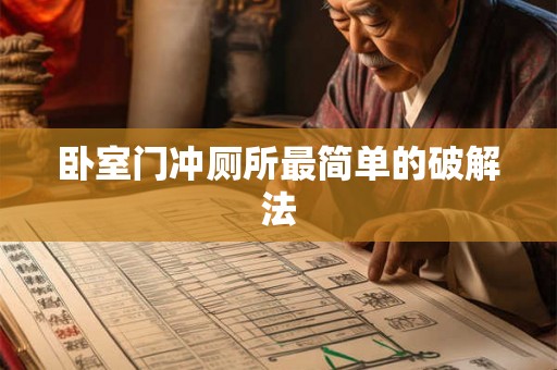 卧室门冲厕所最简单的破解法