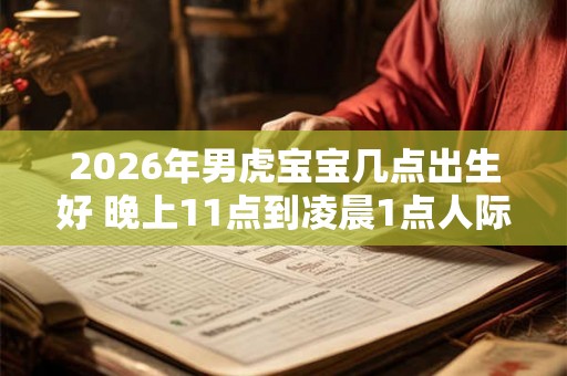 2026年男虎宝宝几点出生好 晚上11点到凌晨1点人际关系好