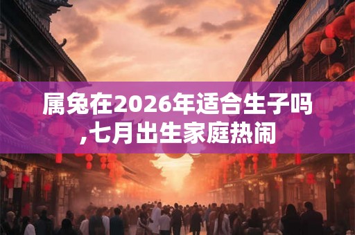 属兔在2026年适合生子吗,七月出生家庭热闹