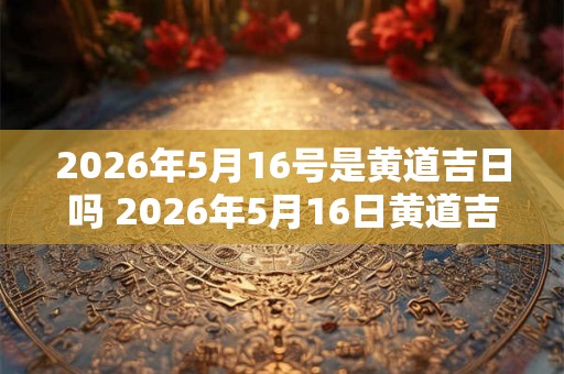 2026年5月16号是黄道吉日吗 2026年5月16日黄道吉日