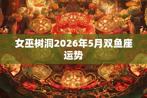 女巫树洞2026年5月双鱼座运势