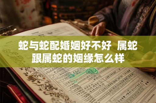 蛇与蛇配婚姻好不好  属蛇跟属蛇的姻缘怎么样