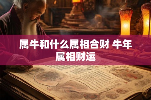 属牛和什么属相合财 牛年属相财运