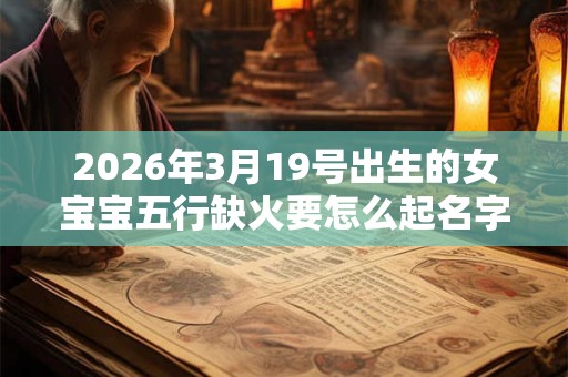2026年3月19号出生的女宝宝五行缺火要怎么起名字