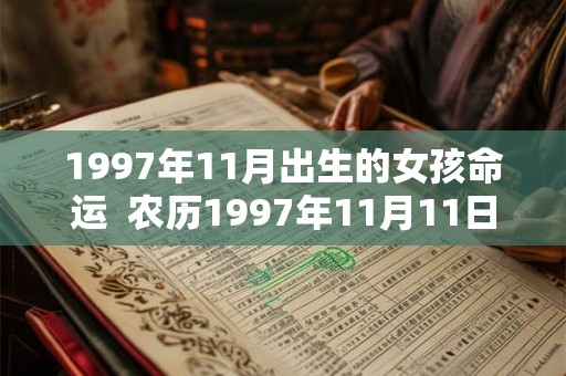 1997年11月出生的女孩命运 农历1997年11月11日是什么命 1997年11月出生的女孩命运 农历1997年11月11日是什么命