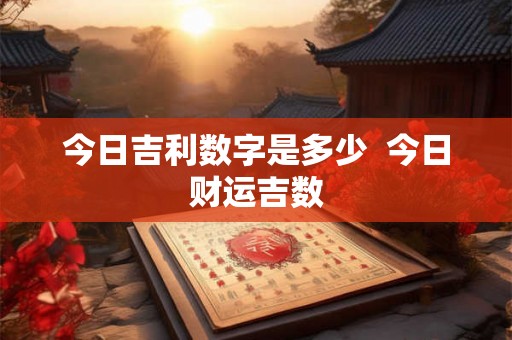 今日吉利数字是多少 今日财运吉数 今日吉利数字是多少 今日财运吉数
