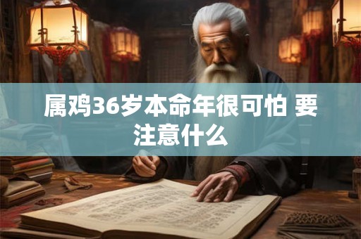 属鸡36岁本命年很可怕 要注意什么 属鸡36岁本命年很可怕 要注意什么