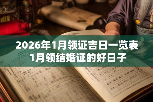 2026年1月领证吉日一览表 1月领结婚证的好日子