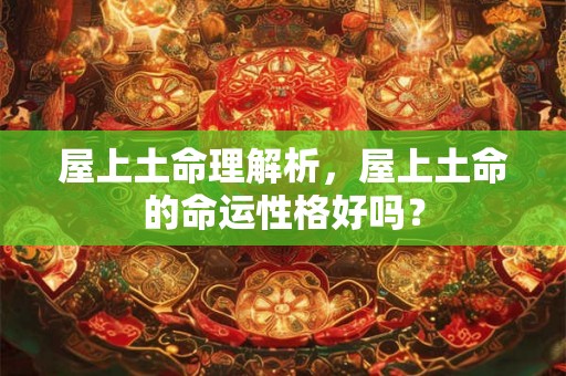 屋上土命理解析，屋上土命的命运性格好吗？