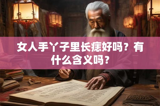 女人手丫子里长痣好吗？有什么含义吗？