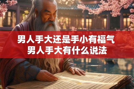 男人手大还是手小有福气 男人手大有什么说法
