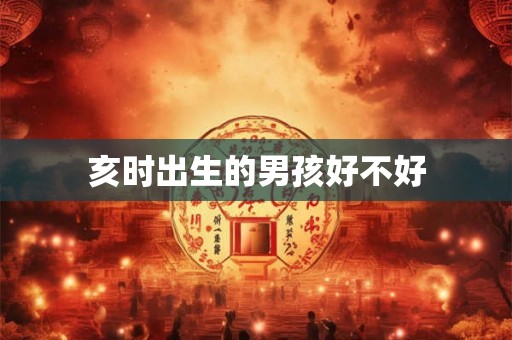 亥时出生的男孩好不好