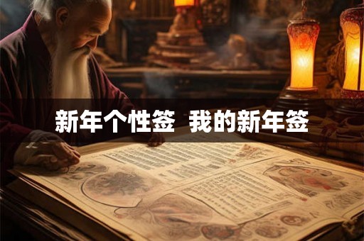 新年个性签  我的新年签