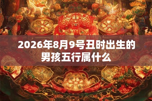 2026年8月9号丑时出生的男孩五行属什么