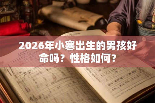 2026年小寒出生的男孩好命吗？性格如何？