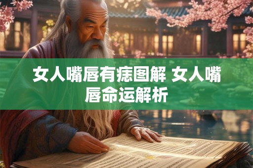 女人嘴唇有痣图解 女人嘴唇命运解析