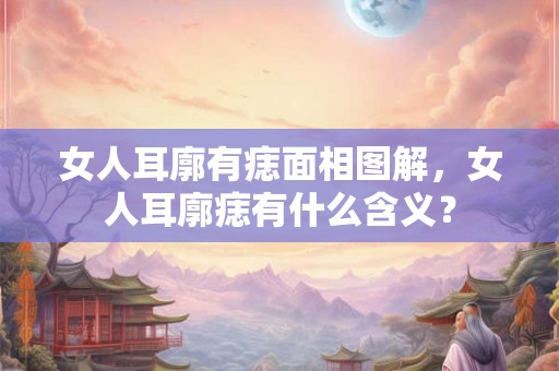 女人耳廓有痣面相图解，女人耳廓痣有什么含义？