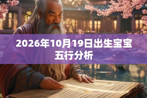 2026年10月19日出生宝宝五行分析