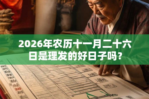 2026年农历十一月二十六日是理发的好日子吗？