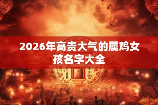 2026年高贵大气的属鸡女孩名字大全 2026年高贵大气的属鸡女孩名字大全